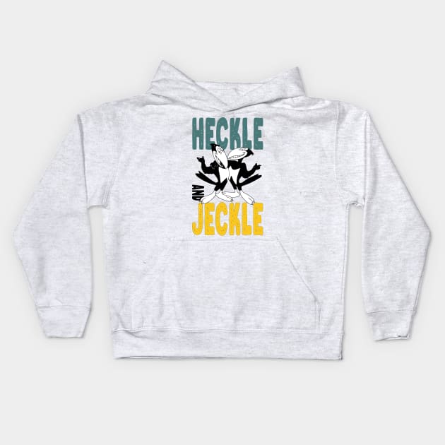 Heckle and Jeckle Kids Hoodie by kareemik